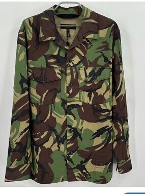 rag & bone Men's Camouflage Button-Down Shirt Jacket - Green/Brown/Black